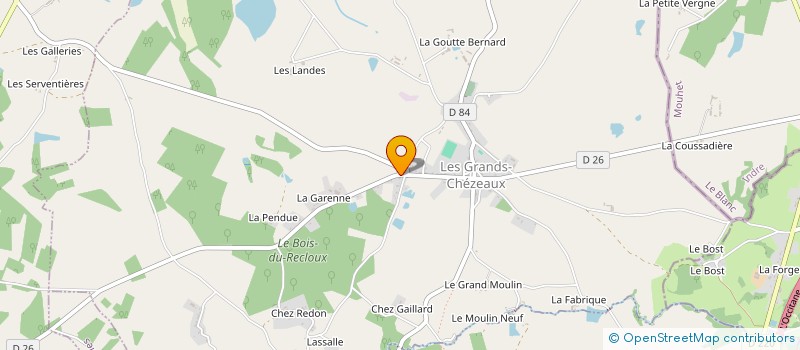 localisation de l'entreprise LES SILOS A GRAINS à LES GRANDS-CHEZEAUX