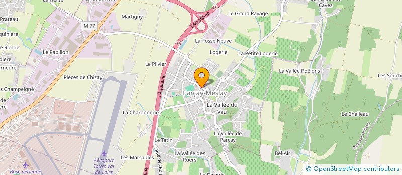 localisation de l'entreprise LES SILOS DE NAPIERRE  PARCAY-MESLAY