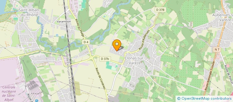 localisation de l'entreprise LES SIM  CLONAS-SUR-VAREZE