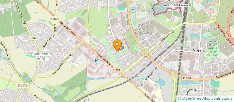 localisation de l'entreprise LES SIME  MONTEVRAIN