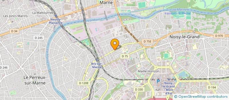 localisation de l'entreprise LES SIMON IMMO à NOISY-LE-GRAND
