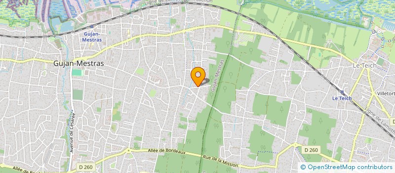 localisation de l'entreprise LES SIMONES  LE TEICH