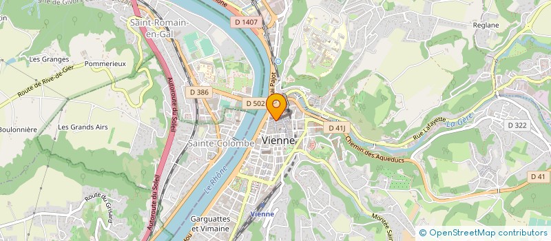 localisation de l'entreprise LES SIMONES à VIENNE