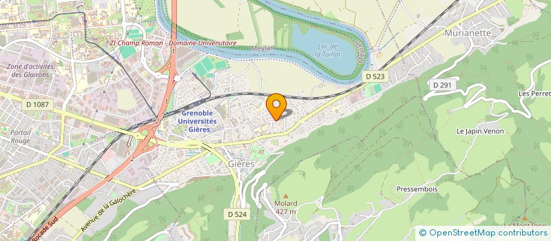 localisation de l'entreprise LES SIMONS  GIERES