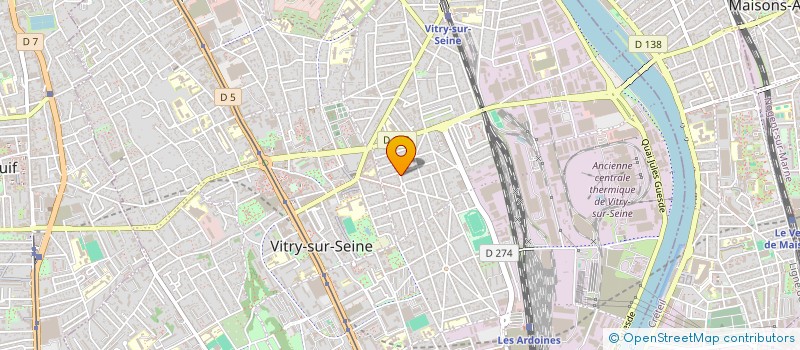 localisation de l'entreprise LES SINCERES à VITRY-SUR-SEINE