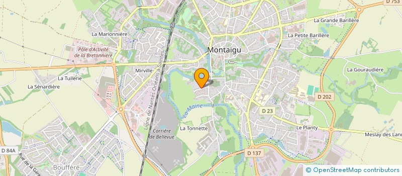 localisation de l'entreprise LES SINGES D'UNE NUIT D'ETE à MONTAIGU-VENDEE