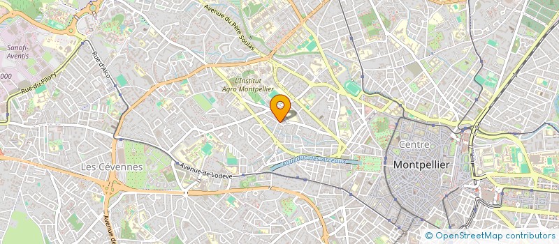 localisation de l'entreprise LES SINGULIERS DIFFUSION à MONTPELLIER