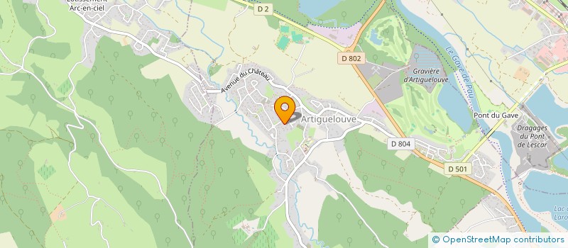 localisation de l'entreprise LES SIREINES DES SABLES  ARTIGUELOUVE