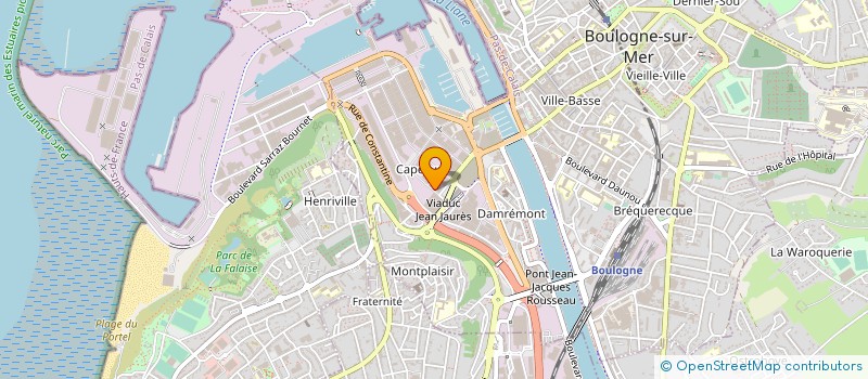 localisation de l'entreprise LES SIRENES BOULONNAISES à BOULOGNE-SUR-MER