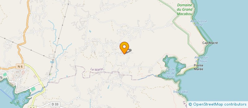 localisation de l'entreprise LES SIRENES DU CAP  LE MARIN