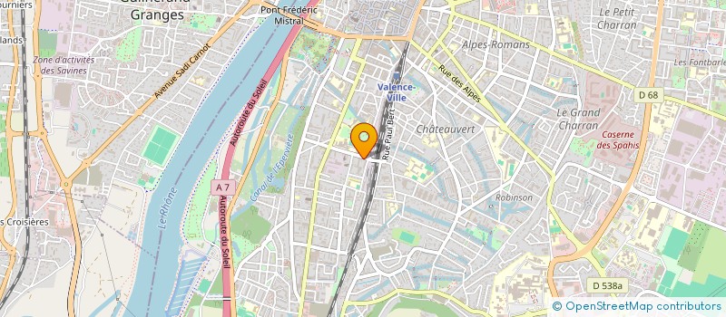 localisation de l'entreprise LES SIRENES RHODANIENNES  VALENCE