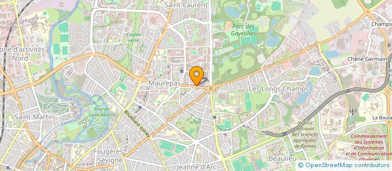 localisation de l'entreprise LES SIRENNES  RENNES