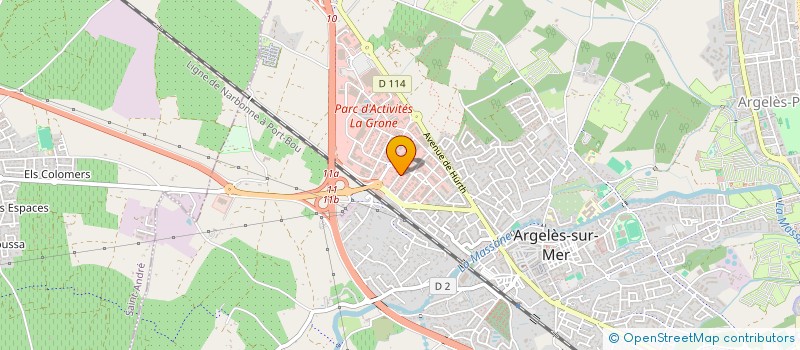 localisation de l'entreprise LES SISTAS  ARGELES-SUR-MER