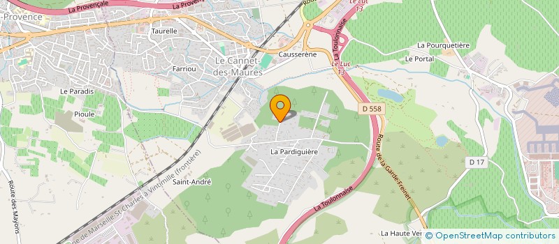 localisation de l'entreprise LES SISTERS  LE CANNET-DES-MAURES