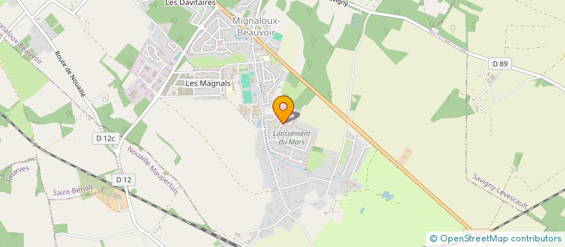 localisation de l'entreprise LES SITTELES DE DANA à MIGNALOUX-BEAUVOIR