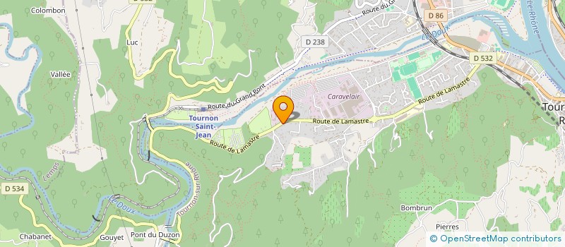 localisation de l'entreprise LES SIX B à TOURNON-SUR-RHONE