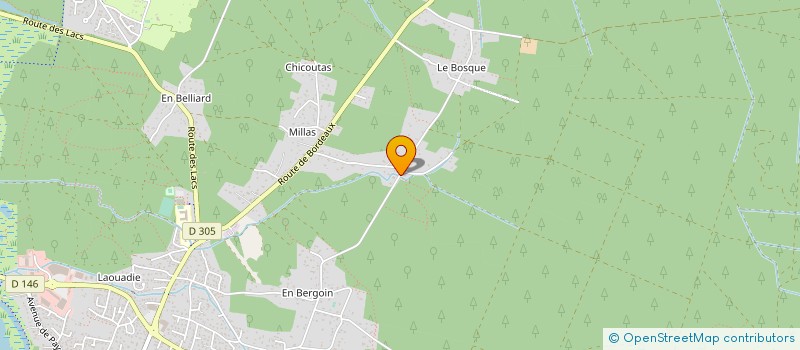 localisation de l'entreprise LES SIX BONTE  BISCARROSSE