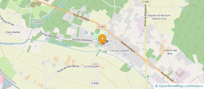 localisation de l'entreprise LES SIX COMMUNES ET LE BOIS à BRAY-SAINT-AIGNAN