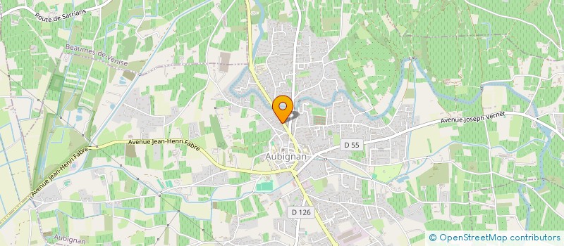 localisation de l'entreprise LES SIX GONES  AUBIGNAN