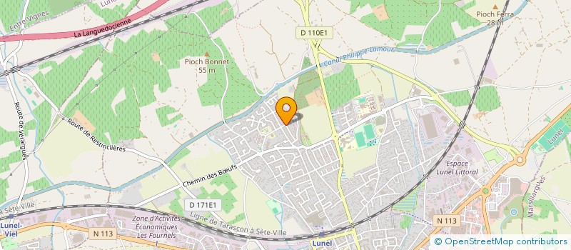 localisation de l'entreprise LES SIX PRETS  LUNEL