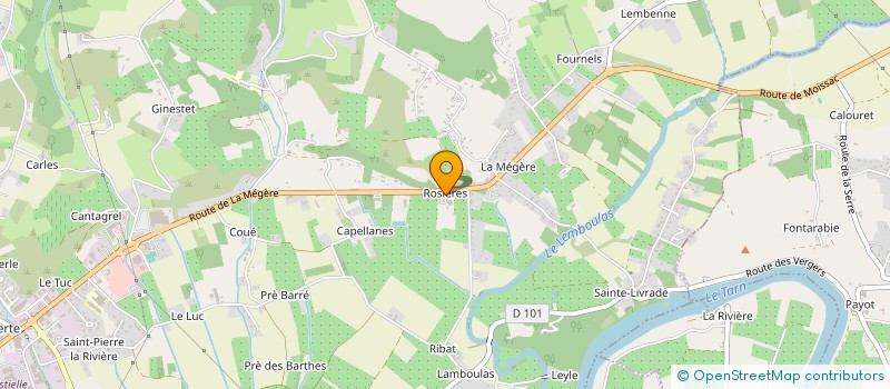 localisation de l'entreprise LES SIX R HOLDING  MOISSAC