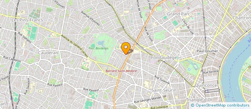 localisation de l'entreprise LES SIX T  BORDEAUX