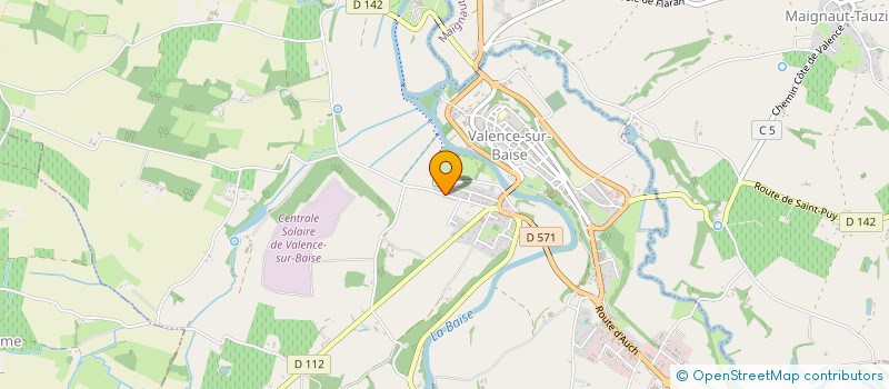 localisation de l'entreprise LES SIX VIGNOBLES à VALENCE-SUR-BAISE