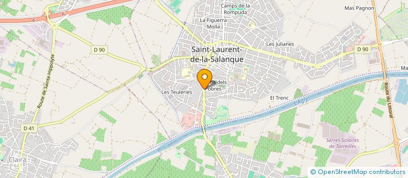 localisation de l'entreprise LES SIXFONES  SAINT-LAURENT-DE-LA-SALANQUE