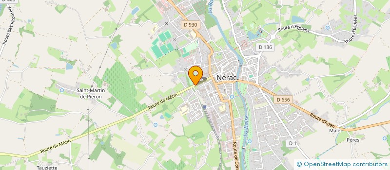 localisation de l'entreprise LES SIXTIES à NERAC