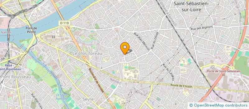 localisation de l'entreprise LES SKIMMIAS à SAINT-SEBASTIEN-SUR-LOIRE