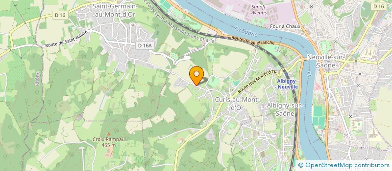 localisation de l'entreprise LES SOEURETTES  CURIS AU MONT D'OR