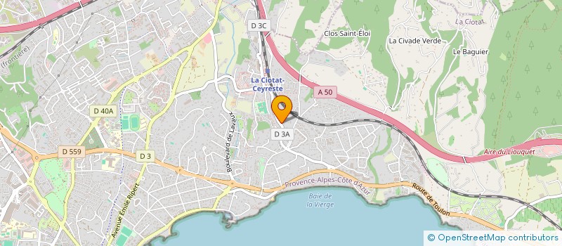 localisation de l'entreprise LES SOEURS A à LA CIOTAT