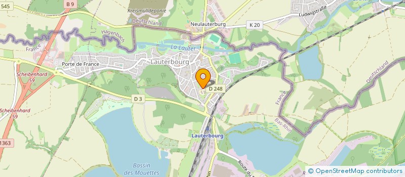 localisation de l'entreprise LES SOEURS OZKALAY  LAUTERBOURG