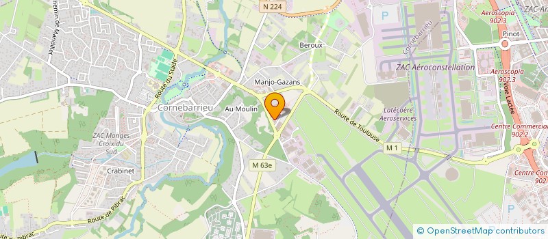 localisation de l'entreprise LES SOEURS VEG  CORNEBARRIEU