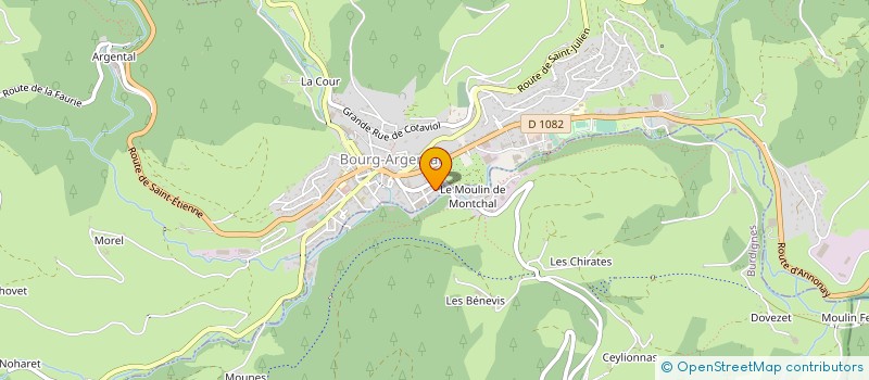 localisation de l'entreprise LES SOIERIES DE LA DEOME à BOURG-ARGENTAL