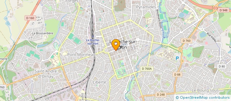 localisation de l'entreprise LES SOINS D'ANAIS à LA ROCHE-SUR-YON