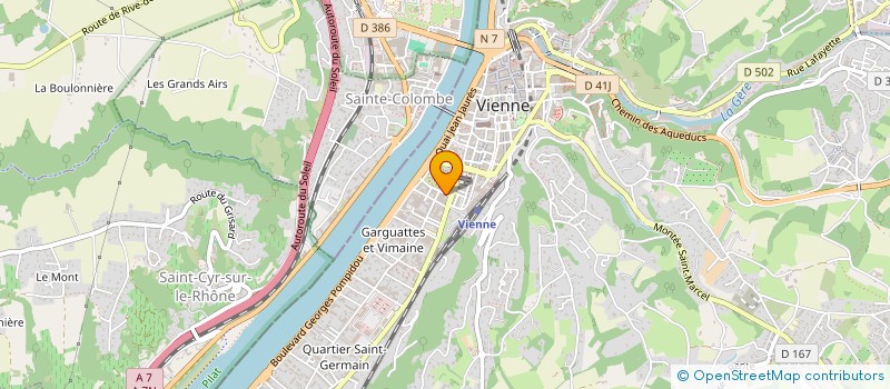 localisation de l'entreprise LES SOINS D'ATLANTIDE  VIENNE