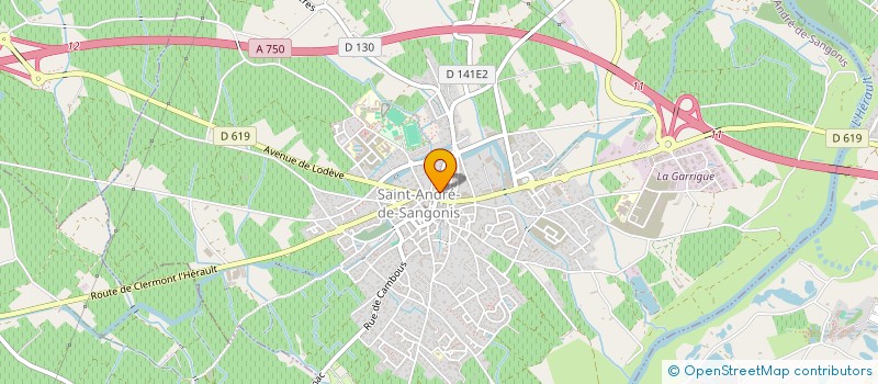 localisation de l'entreprise LES SOINS D'ESTELLE  SAINT-ANDRE-DE-SANGONIS