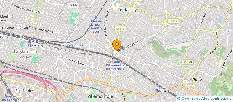 localisation de l'entreprise LES SOINS DE LA PHARMACIE CENTRALE à LE RAINCY