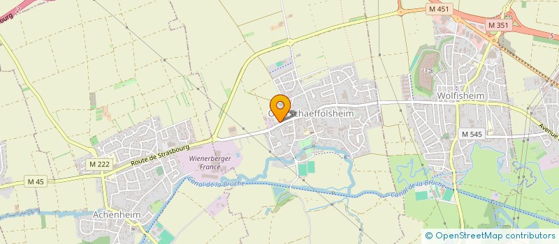 localisation de l'entreprise LES SOINS DE LA RUE  OBERSCHAEFFOLSHEIM