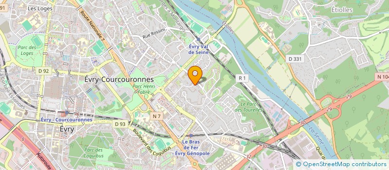 localisation de l'entreprise LES SOINS DE MAGUI à EVRY-COURCOURONNES