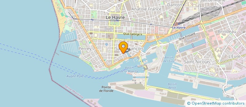 localisation de l'entreprise LES SOINS ESSENTIELS à LE HAVRE