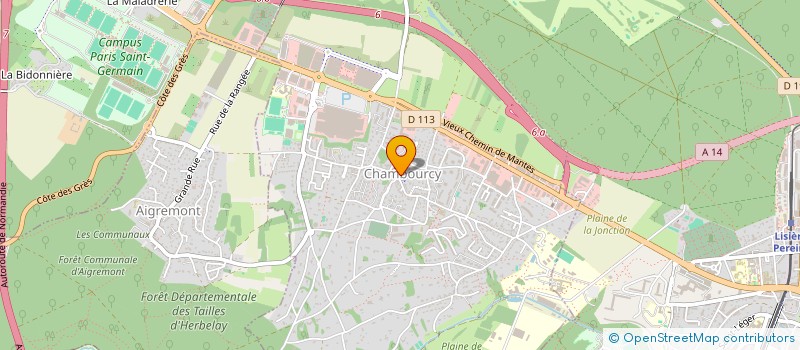 localisation de l'entreprise LES SOINS SORELLA à CHAMBOURCY