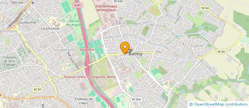localisation de l'entreprise LES SOINS ZEN  BALMA