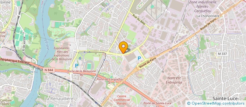 localisation de l'entreprise LES SOIREES BACCHANALES à NANTES