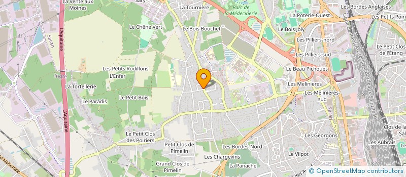 localisation de l'entreprise LES SOIREES BEAUCERONNES  SARAN