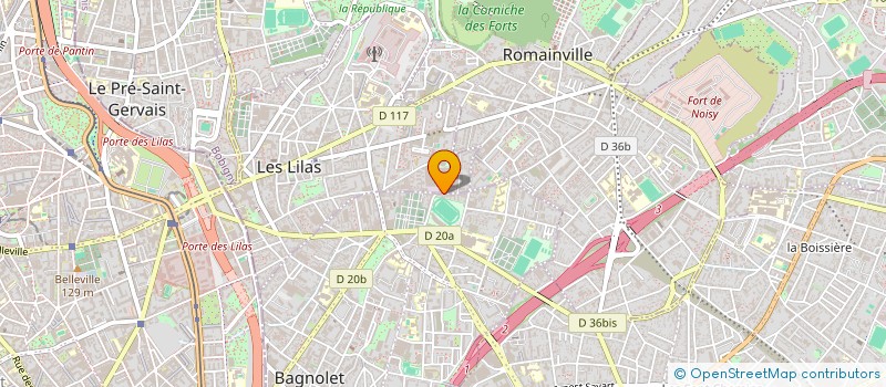 localisation de l'entreprise LES SOIREES DE ROBIN à BAGNOLET