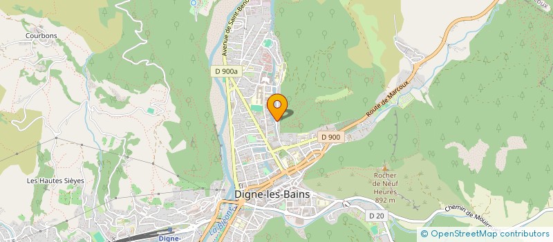 localisation de l'entreprise LES SOIREES DIGNOISES à DIGNE-LES-BAINS