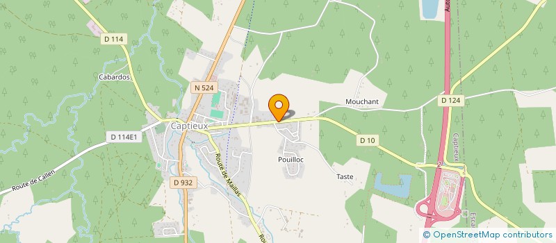 localisation de l'entreprise LES SOIRS BLEUS  CAPTIEUX