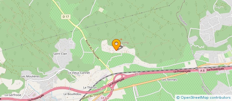 localisation de l'entreprise LES SOLDANELLES  LE CANNET-DES-MAURES